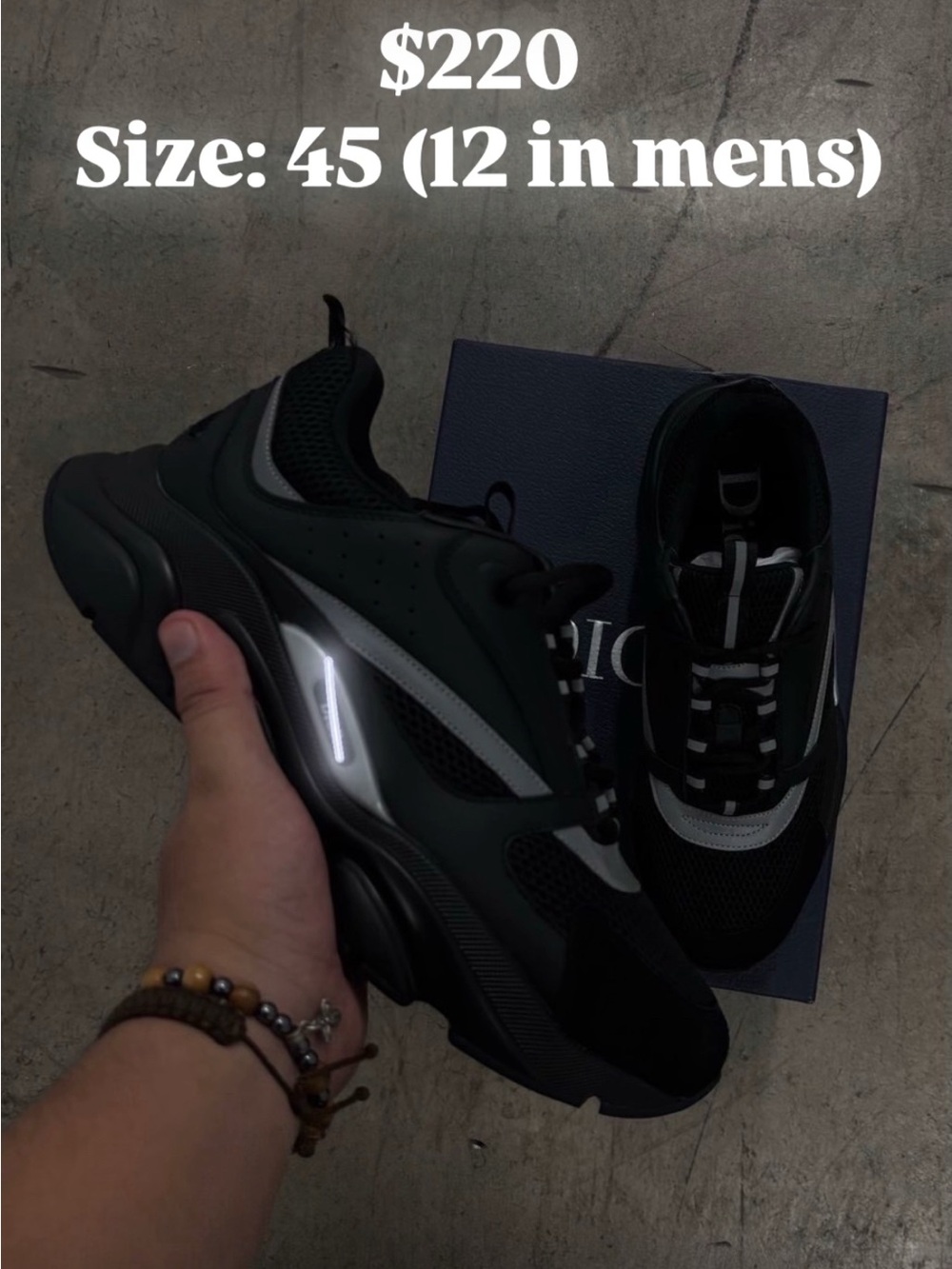 Dior b22’s size 45 (size 12)